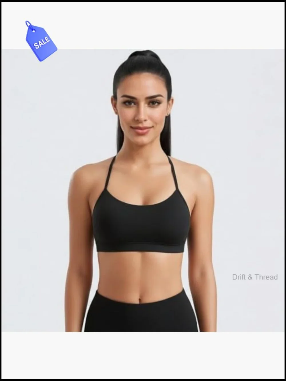 Racerback Y-Back Sports Bra Medium Support Padded Low Impact Yoga Pilates Gym